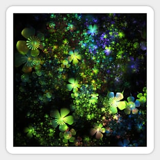 Green flowers Sticker